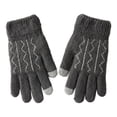 thumbnail image 1 of BKQCNKM Gloves for Cold Weather Winter Gloves Screen Gloves for Winter Thermals Plus Fleece Knit Cycling Gloves Winter Gloves Women, Dark Gray One Size, 1 of 3