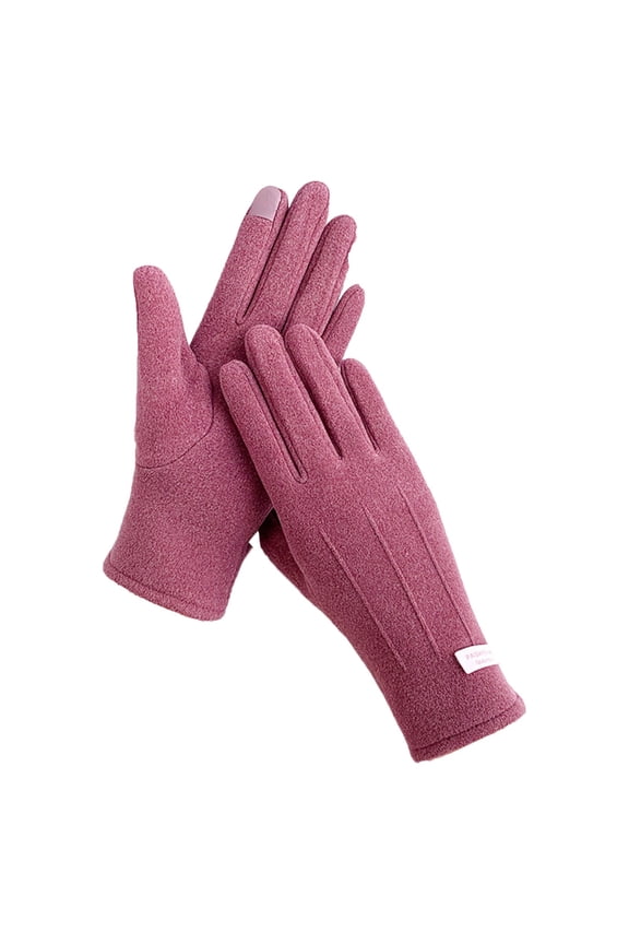 Gloves for Cold Weather Winter Gloves Women Autumn Winter Keep Warm Screen Thin Gloves Cycling Drive Fashion Elegant Letter Mark Windproof Winter Gloves Women, Purple One Size