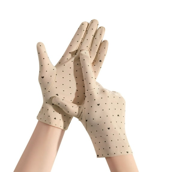 BKQCNKM Gloves for Cold Weather Winter Gloves Unisex Ice Sensation Gloves Ice Silk Outdoor Fishing Riding Gloves Winter Gloves Women, Khaki One Size