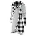 thumbnail image 1 of BKQCNKM Graphic Tees For Women Blouse Women Long Sleeve Plaid Turtleneck Tartan Tunic Sweatshirt Pullover Tops Sweatshirt For Women Fall Clothes For Women 2023 Grey L, 1 of 5