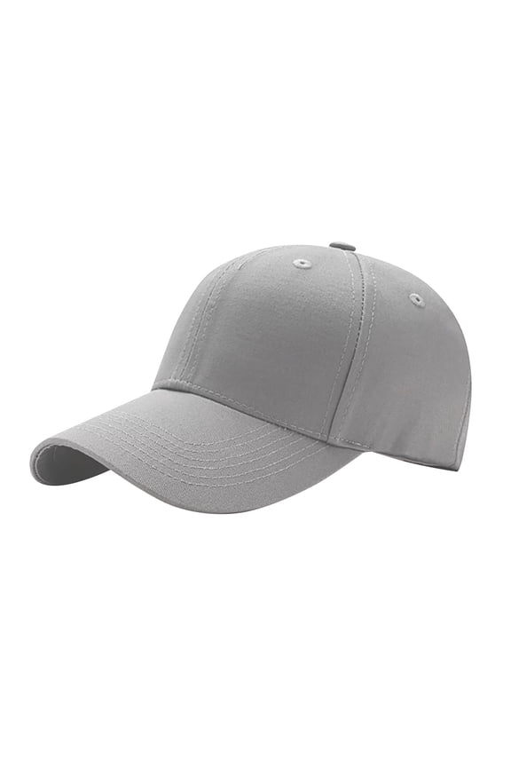 Hats for Men, Mens Hats, Baseball Cap, Baseball Casual Summer Outdoors 1pc Color Solid Women's Cap Sports Men's Hat and Baseball Caps, Gray One Size