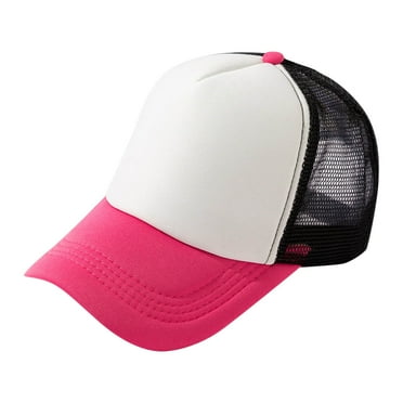 BKQCNKM Hats for Men, Mens Hats, Baseball Cap, Fashion Women Men Sport Gradient Tie Dye Breathable Beach Baseball Cap Hip Hop Hat Sun Hat, Pink One Size