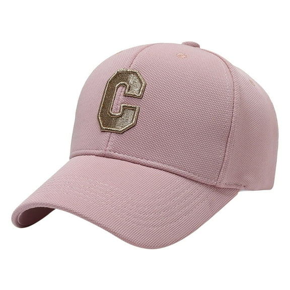 BKQCNKM Hats for Men, Mens Hats, Baseball Cap, Letter Embroidery Baseball Cap Outdoor Wild Couple Cap Men and Women Sunshade Hat, C One Size