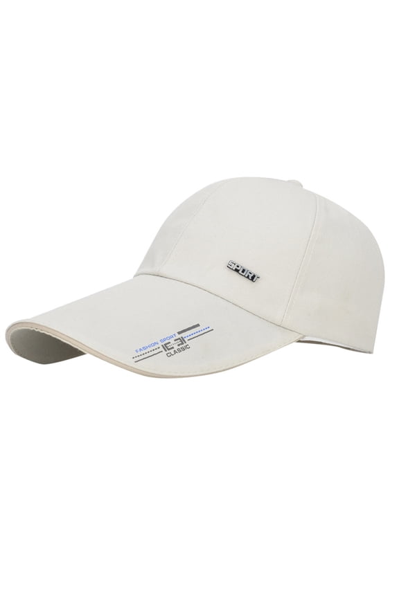 Hats for Men, Mens Hats, Baseball Cap, Mans Quality Baseball Unisex Cotton Embroidered Womens High Caps Baseball Caps, White One Size