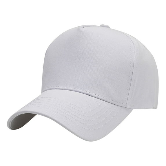 BKQCNKM Hats for Men, Mens Hats, Baseball Cap, Outdoor Sunshade Sun Hat Baseball Cap Men and Women Solid Color Cap, White One Size