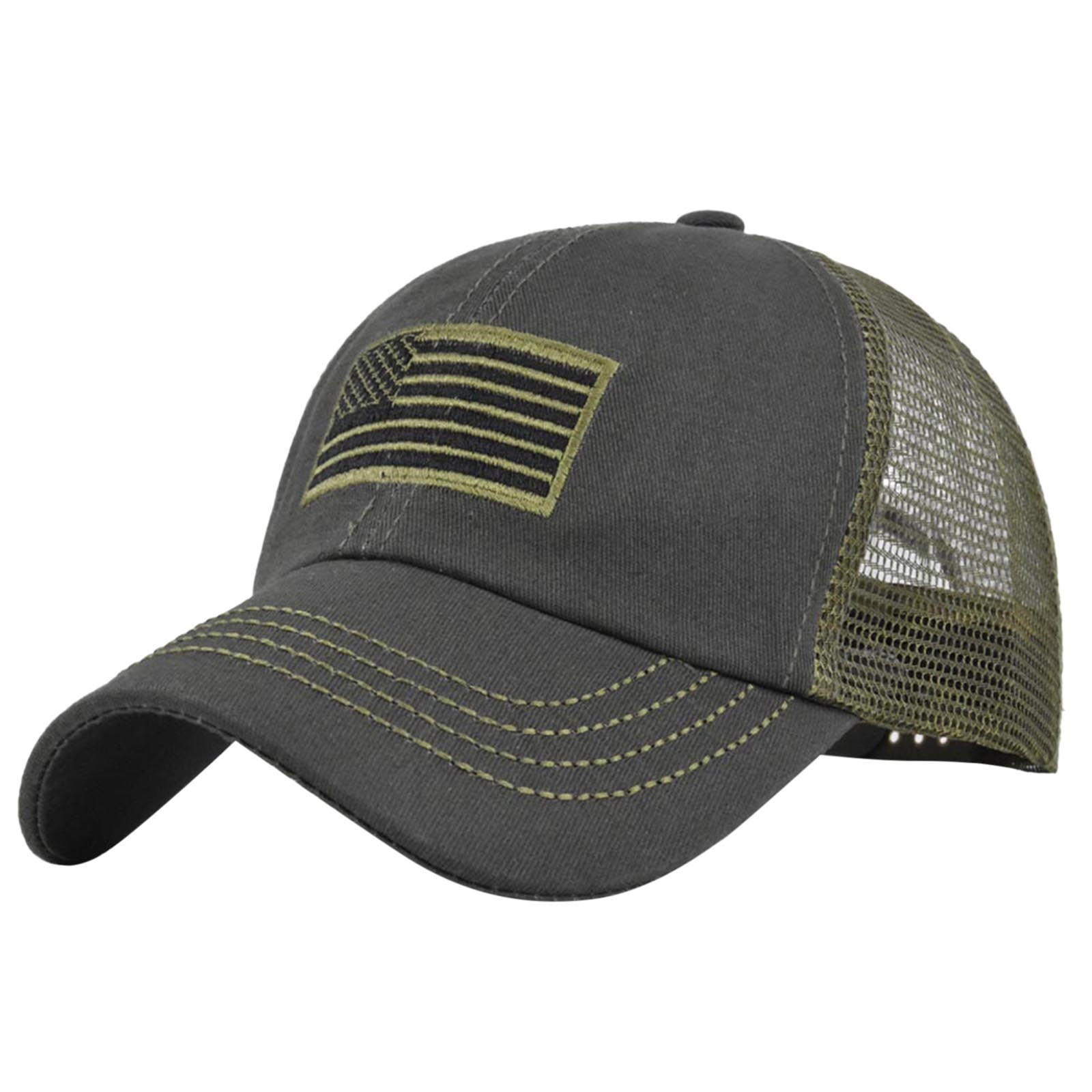 Winchester Outdoor Mesh Back Baseball Cap - Grey & Black, One Size Fits Most