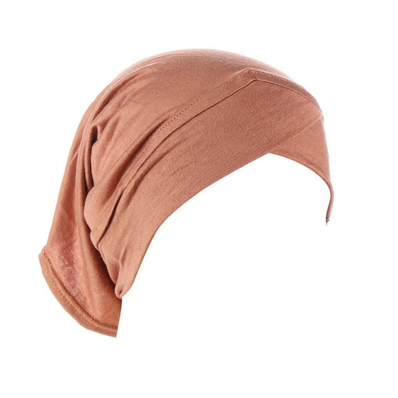 BKQCNKM Headbands for Women Headband for Washing Face Womens Casual Solid Head Hat Cap Hair Cover Wrap Headwear Muslim Turban Cap Headbands, Rose Gold One Size
