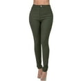 thumbnail image 1 of BKQCNKM Leggings For Women Jeans For Women High Waisted-Rise Colored Stretch Skinny Destroyed Ripped Distressed Jeans For Women Womens Pants Z-Green XXL, 1 of 5