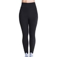 thumbnail image 1 of BKQCNKM Leggings for Women Workout Leggings for Women Maternity Leggings with Pockets for Women Womens Leggings High Waist Long Two Pockets Leggings for Women Tummy Control, Black 3XL, 1 of 7