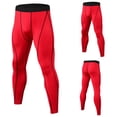 thumbnail image 1 of BKQCNKM Long Johns for Men Mens Pants Men's Solid Pant Line Design Fitness Running Training Pants Breathable Quick-drying Pants Tights Trouser Men's Pants Red 3xl, 1 of 4