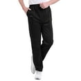 thumbnail image 1 of BKQCNKM Men'S Pants Mens Pants Mens Summer Sports Casual Solid Zipper Pocket Pants Long Pants Long Johns For Men Black 30, 1 of 8