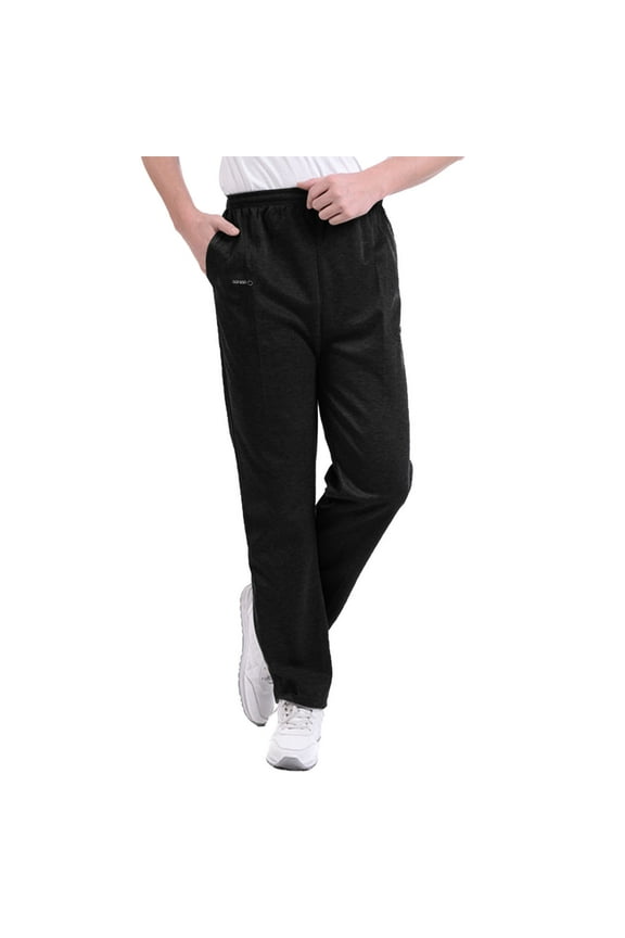 Men'S Pants Mens Pants Mens Summer Sports Casual Solid Zipper Pocket Pants Long Pants Long Johns For Men Black 32