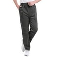 thumbnail image 1 of BKQCNKM Men'S Pants Mens Pants Mens Summer Sports Casual Solid Zipper Pocket Pants Long Pants Long Johns For Men Gray 2 30, 1 of 8