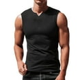 thumbnail image 1 of BKQCNKM Mens Shirts for Men Spring Summer Casual Sleeveless Tank Tops Tee Shirt Top Blouse Mens T Shirt, Black L, 1 of 5