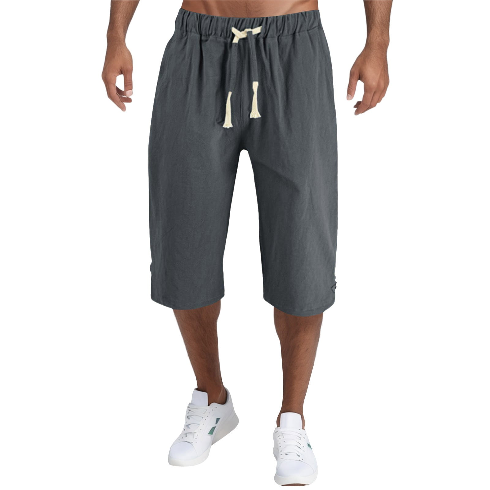 BKQCNKM Mens Shorts Men'S Pants Men Baggy Wide Leg Pants