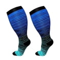 thumbnail image 1 of BKQCNKM Mens Socks for Men Wool Socks Mens Thermal Socks for Men Plus Size Compression Socks for Men Knee High Support Wide Calf Stockings Winter Socks for Men, Blue 4XL, 1 of 8