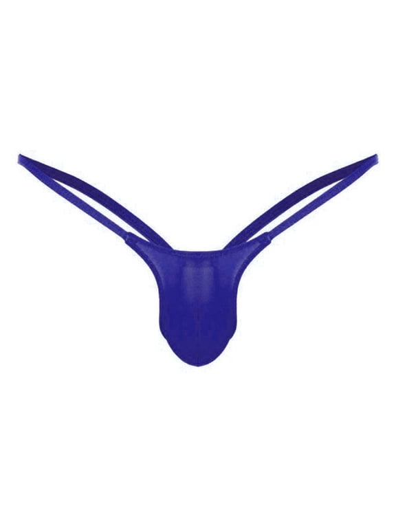 Panties Thongs Mens Underwear G-string Back Mens Briefs Thong Open Low Underwear Waist Underpants Men'S Underwear Underwear For Men Pack (Men) Dark Blue M