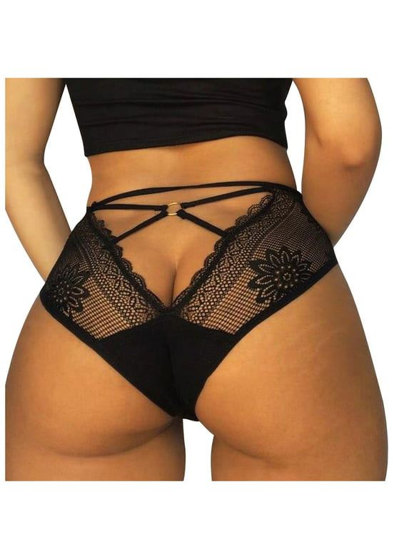 BKQCNKM Panty Liners For Women Women'S Panties Lingerie Women'S Underwear Fashion Bandage Sexy Briefs Stitched Lace Breathable Panties For Women