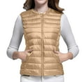 thumbnail image 1 of BKQCNKM Puffer Vest Women Vests for Women 2024 Women Vest Cultivate One Morality Warm V Neck Thin Down Vest Inside Cropped Puffer Vest, Rose Gold 3XL, 1 of 5