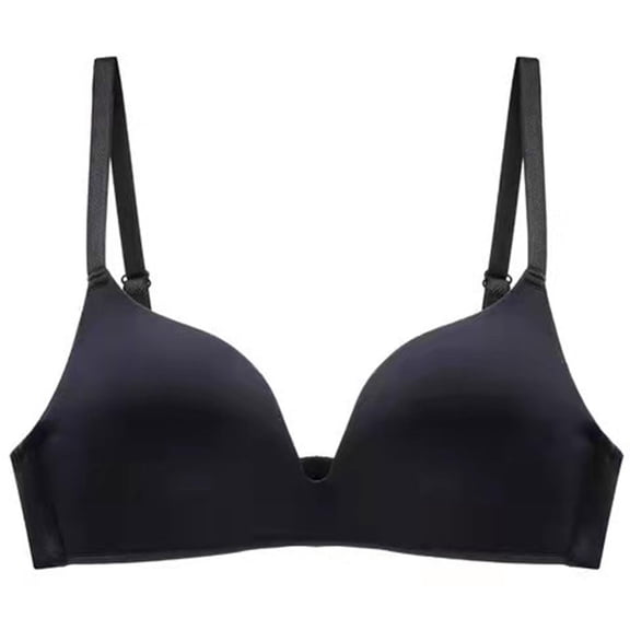 BKQCNKM Push Up Bra, Bras for Women No Underwire, Wireless Bras for Women, Lightly Lined Bra Up Black Wire T Shirt Bra Small Cup Bra, Plus Size Bras for Women,Black 38