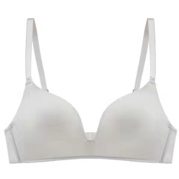 BKQCNKM Push Up Bra, Bras for Women No Underwire, Wireless Bras for Women, Lightly Lined Bra Up Black Wire T Shirt Bra Small Cup Bra, Plus Size Bras for Women,Gray 36
