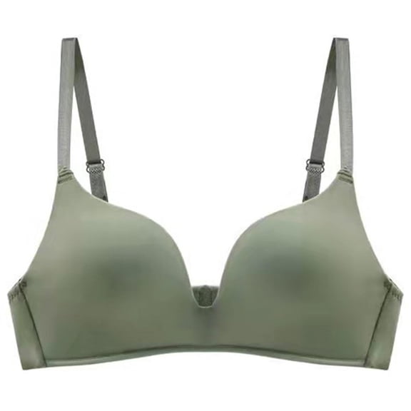BKQCNKM Push Up Bra, Bras for Women No Underwire, Wireless Bras for Women, Lightly Lined Bra Up Black Wire T Shirt Bra Small Cup Bra, Plus Size Bras for Women,Green 34
