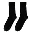 thumbnail image 1 of BKQCNKM Socks for Women Fuzzy Socks for Women Crew Socks for Women Wool Socks for Women Matching Thickened Warm Mid Tube Socks Women Thick Socks Boot Socks for Women, Black 1 One Size, 1 of 6