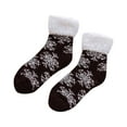 thumbnail image 1 of BKQCNKM Socks for Women Womens Socks Wool Socks for Women Fuzzy Socks for Women Winter Thickened Plush Fleece Socks Nonslip Floor Socks Socking Pilates Socks, Wine One Size, 1 of 3