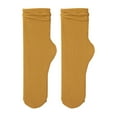 thumbnail image 1 of BKQCNKM Socks for Women Womens Socks Wool Socks for Women's Summer and Autumn Thin Ice Socks Solid Simple Ice Silk Socks Mid Tube Socks Fuzzy Socks for Women, Gold A, 1 of 2
