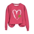 thumbnail image 1 of BKQCNKM St Patricks Day Shirt Women, Plus Size Sweatshirts, Crewneck Sweatshirts Women, Luck Print Sweatshirt Pullover Long Sleeve Graphic Tunic Tops, Womens St Patricks Day Tops Hot Pink M, 1 of 4