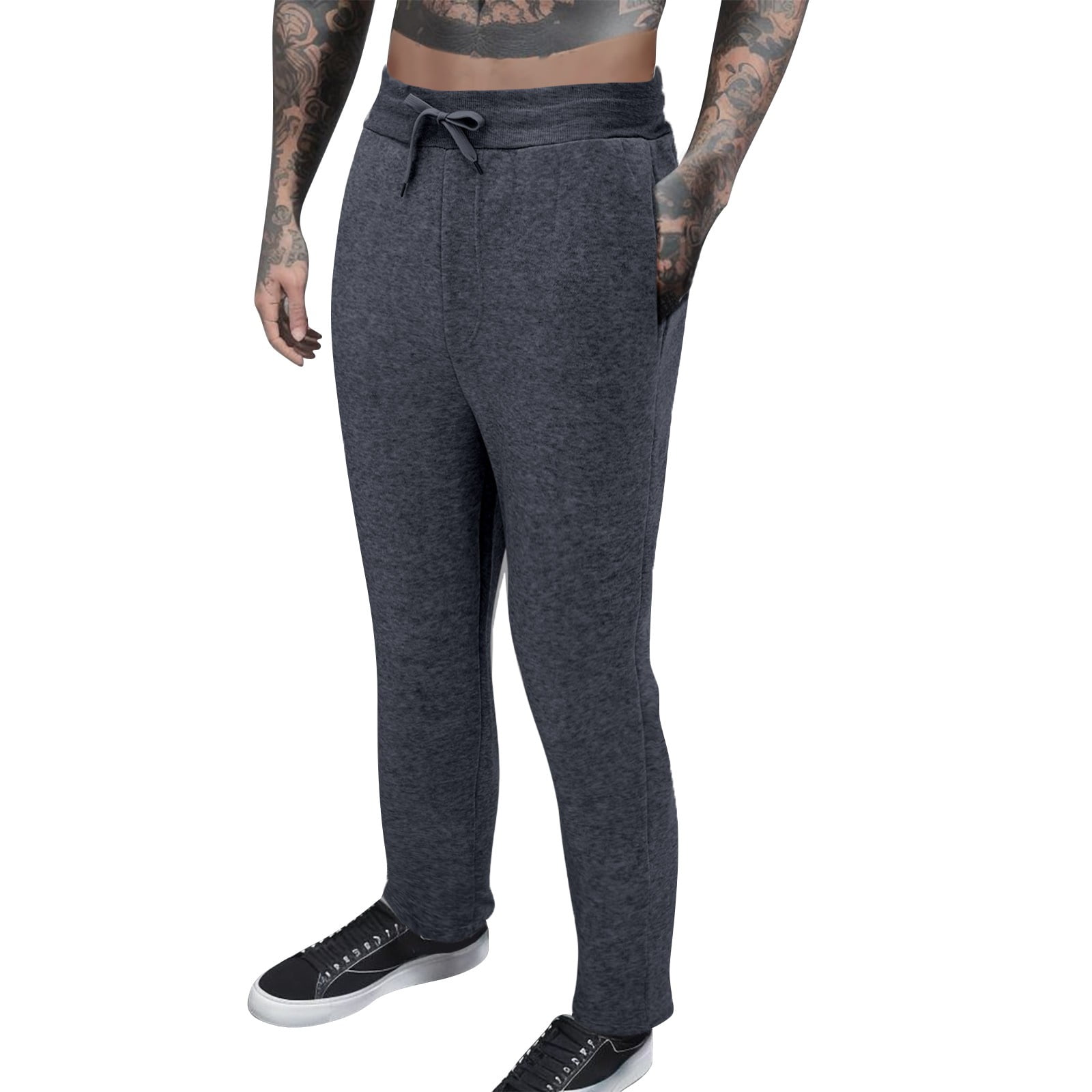 BKQCNKM Sweatpants for Men Mens Sweatpants Leisure Sports Straight Tube