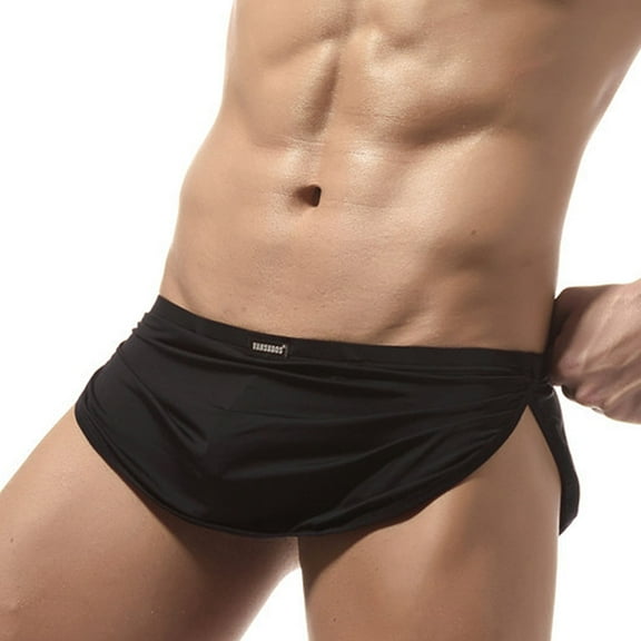 BKQCNKM Thongs Crotchless Panties underwear Men Fashion Underpants Ride Up Briefs Underwear Pant Panties Black L