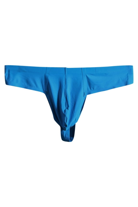 Thongs Crotchless Panties underwear Men Fashion Underpants Solid Briefs Underwear Pant Panties Panties Blue M