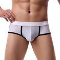 thumbnail image 1 of BKQCNKM Thongs Crotchless Panties underwear Men's Soft Briefs Underpants Shorts Underwear Panties White S, 1 of 8