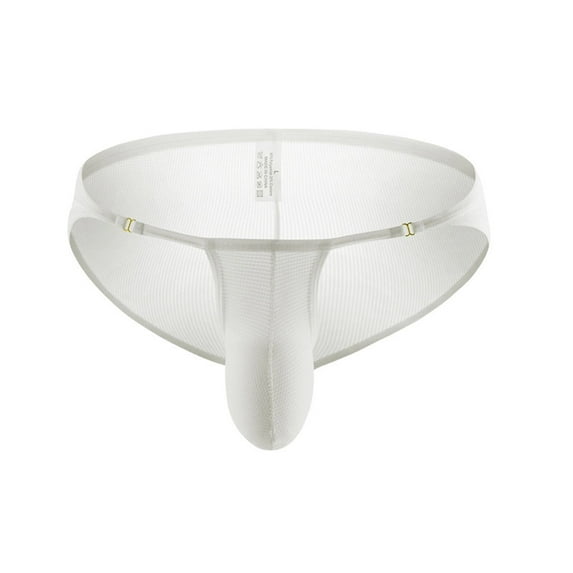 BKQCNKM Thongs Crotchless Panties underwear Mens Underwear Underpants Cotton Breathable Underwear Briefs Men Panties White Xxl