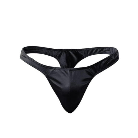 BKQCNKM Thongs Crotchless Panties underwear Panties Men's Comfortable Satin Underwear Men's Underwear Panties Black One Size