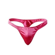 BKQCNKM Thongs Crotchless Panties underwear Panties Mens Comfortable Satin Underwear Mens Underwear Panties Hot Pink One Size