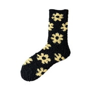 BKQCNKM Toddler Socks Baby Socks Crazy Socks for Kids Newborn Socks Kids Wool Socks Girls Socks Women's Coral Velvet Warm Socks Children's Home Floor Plush Thickening Kids Socks, A A