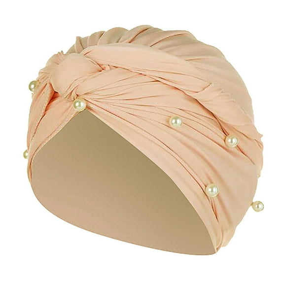 BKQCNKM Turbans for Women, Chemo Headwear for Women, Beanie for Women, Pre Tied Head Scarf for Women, Khaki One Size