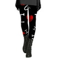 thumbnail image 1 of BKQCNKM Valentines Day Leggings for Women Plus Size Leggings for Women Yoga Pants Women Yoga Leggings with Pockets Soft Leggings Heart Leggings Holiday Leggings for Women Black 1 S, 1 of 4