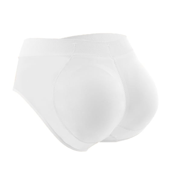 BKQCNKM padded underwear for women, butt lifting panties, butt enhancer underwear women, seamless underwear for women, briefs for women, White S