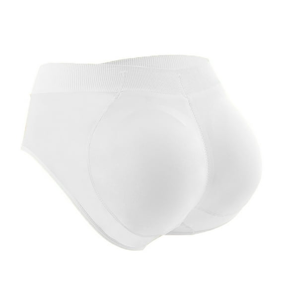 BKQCNKM padded underwear for women, butt lifting panties, butt enhancer underwear women, seamless underwear for women, briefs for women, White XL