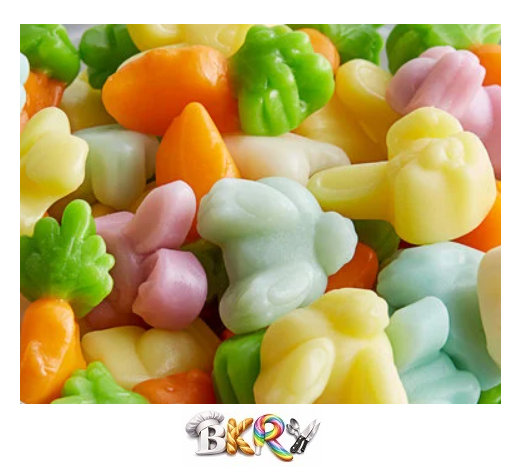 BKRY Hippity Hop Gummy Colorful Fruity Easter Gummy Candy Soft Chewy ...