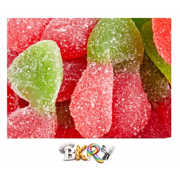 BKRY Sour Cherry Bombs Gummy Candy Sweet & Sour Cherry Flavored 1 lb