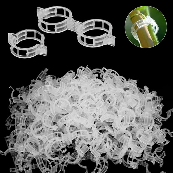 BKSDUEH 200PCS Tomato Clips, Plastic Trellis Clips, Garden Plant Support for Vine, Grow Plants Upright and Make Healthier