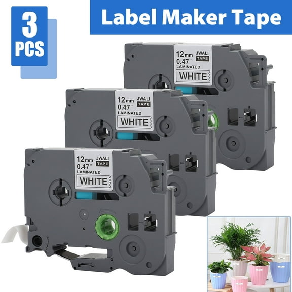 BKSDUEH 3PCS Compatible Label Tape Replacement Fit for Brother P-touch TZe-231 TZe Tape - 12mm 0.47 Laminated White TZ Label Maker Tape