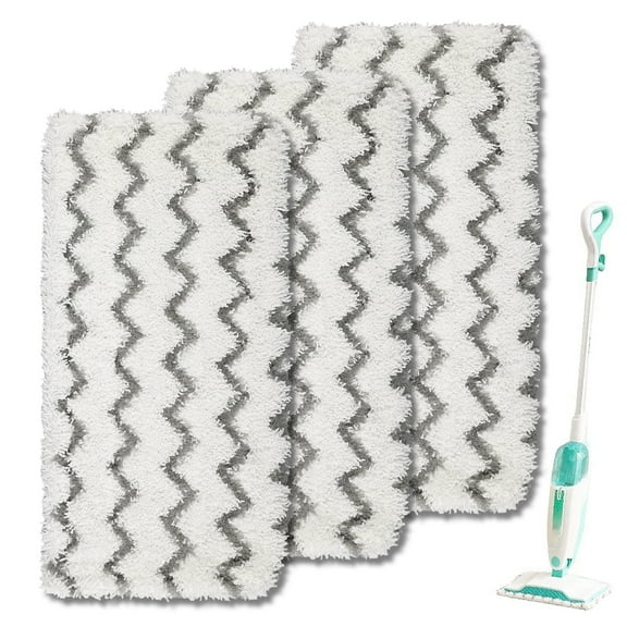 BKSDUEH 3PCS Microfiber Steam Mop Replacement Pads Fit for Shark Vacuum Cleaner S1000 S1000A S1000C S1000WM S1001C, Washable Reusable