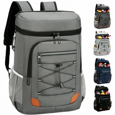 BKSDUEH Backpack Cooler, Soft Cooler Backpack Insulated Leak Proof Beach Cooler Bag, Large Capacity Waterproof Coolers, Lunch Camping Travel Picnic Hiking Portable Cooler for Men Women (Dark Gray)