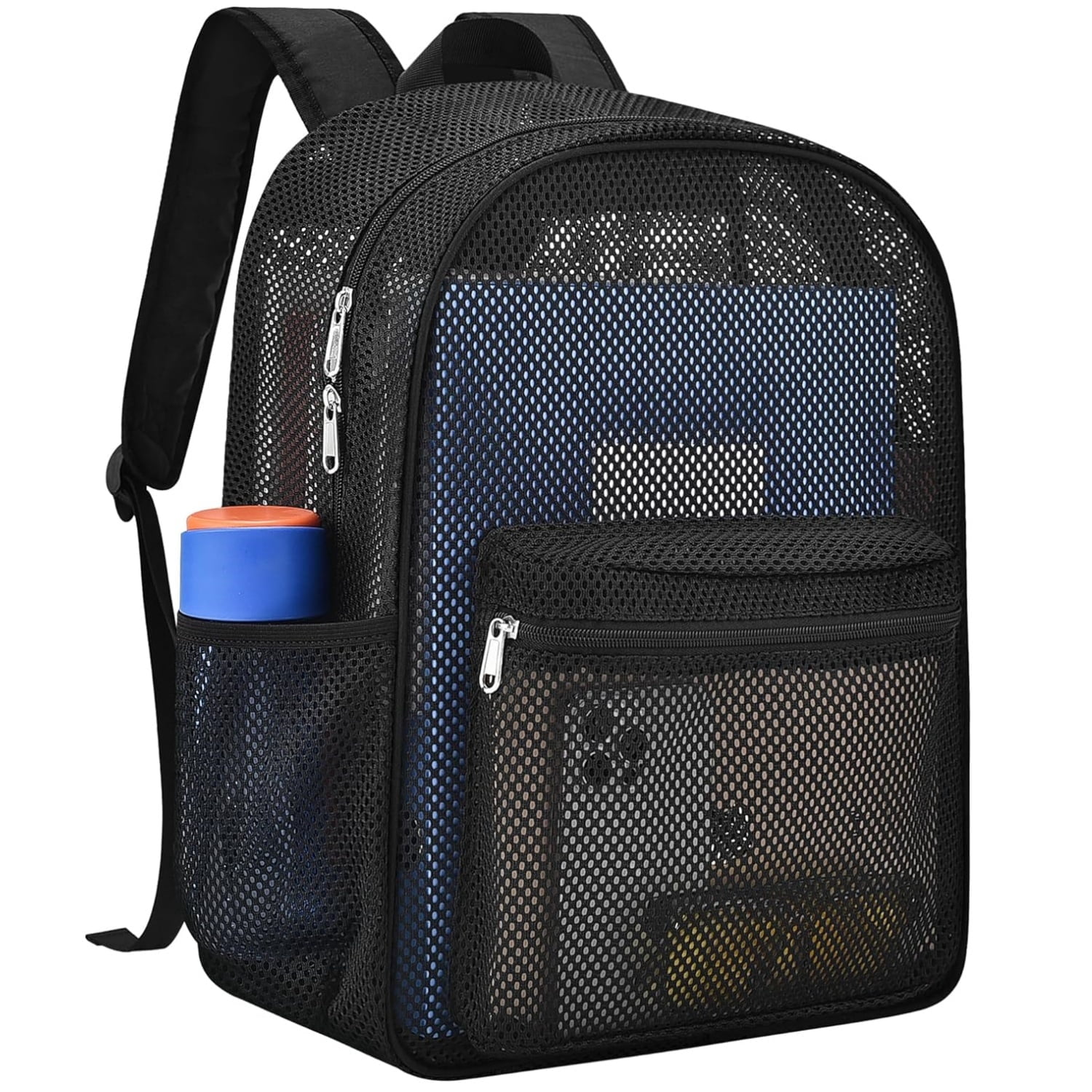 Backpack Visible BKSDUEH, Heavy Duty Mesh Backpack, 17x12.6x6 inches, See Through ...