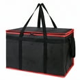 thumbnail image 1 of BKSDUEH Insulated Food Delivery Bag for Hot and Cold Meal, Grocery Tote Insulation Bag for Catering, Pizza Warme（Red ）, 1 of 6
